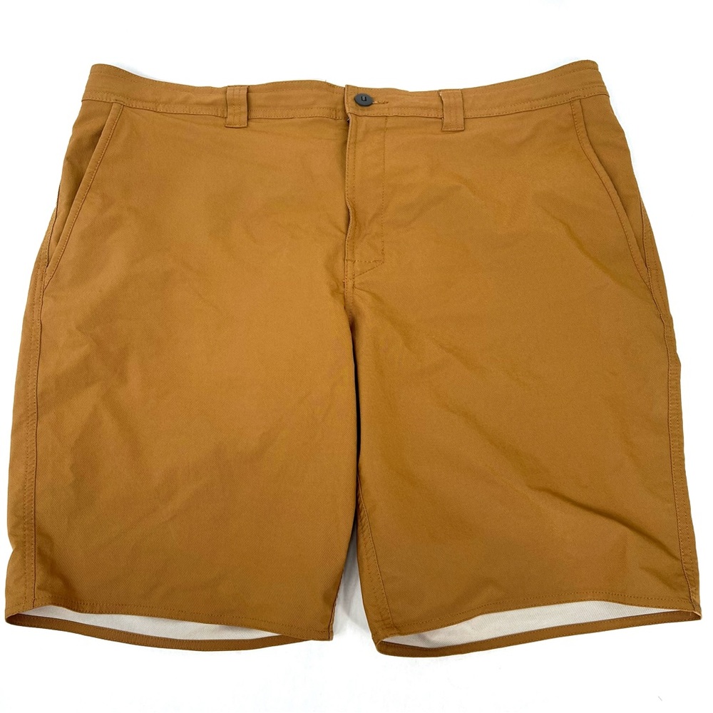 George Mens Drawstring Chino Shorts Brown Size 40
